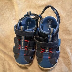Cat & Jack Navy and Red Kids Sandals